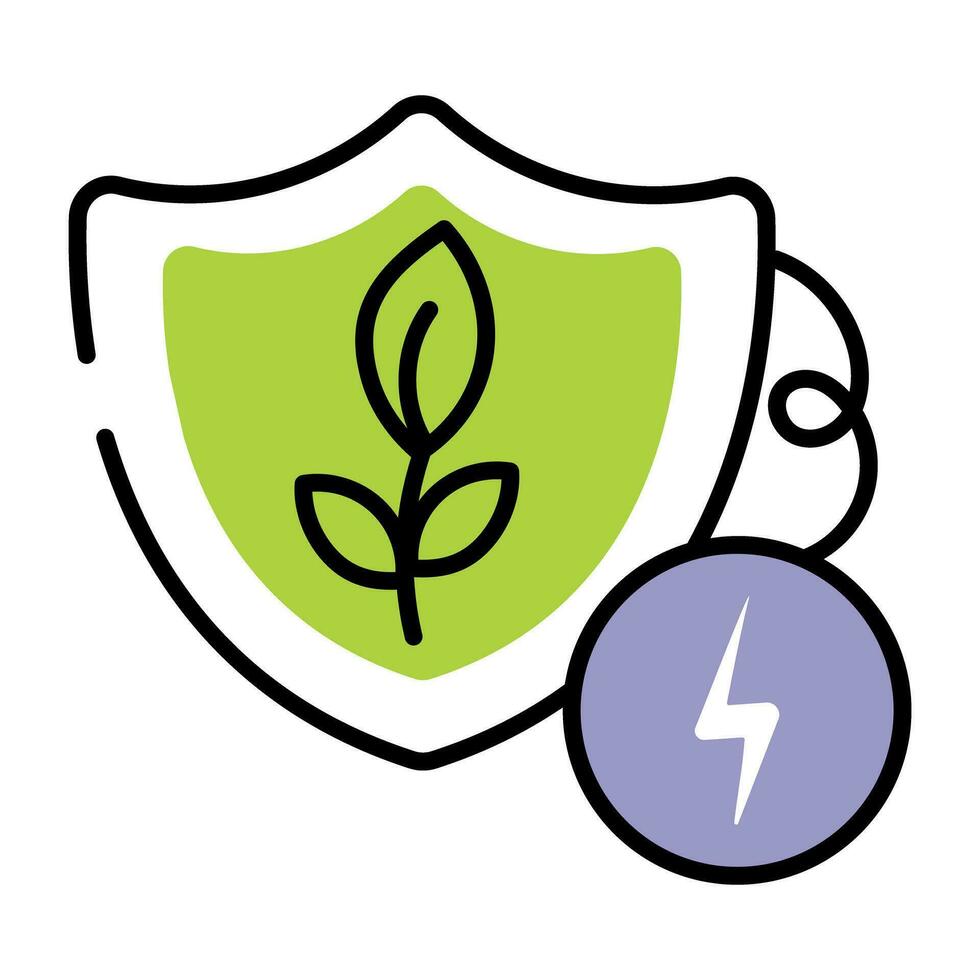 Trendy Safe Energy vector