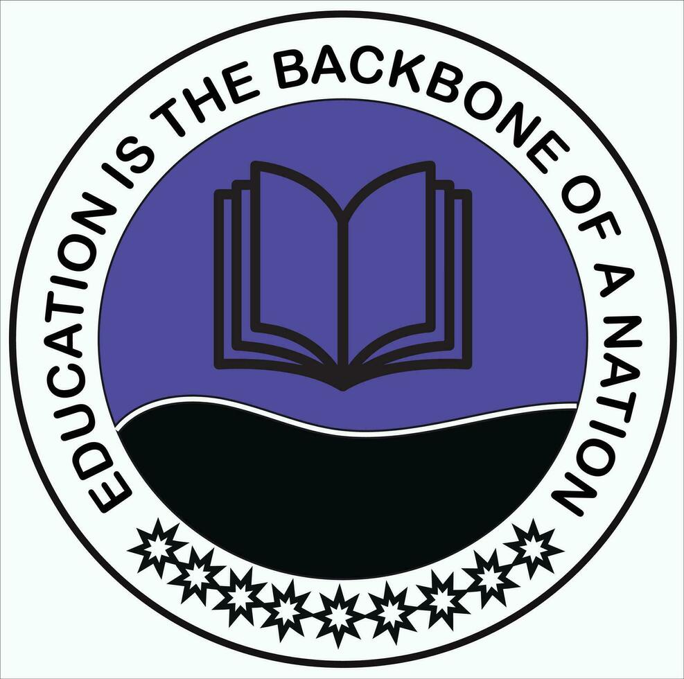 EDUCATION IS THE BACKBONE T SHIRT DESIGN vector
