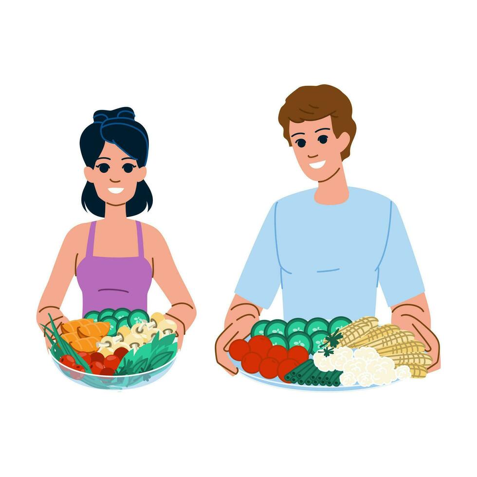 meal plant based diet vector
