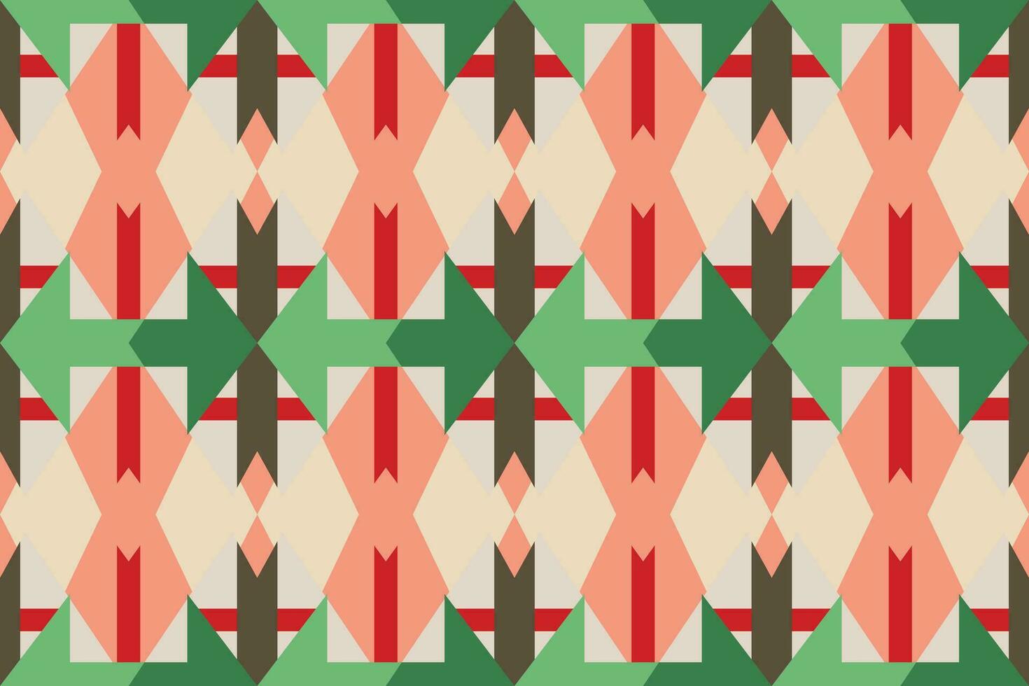 Seamless Pattern Vector Illustration.This captivating design combines intricate geometric shapes and soothing color palettes to create a mesmerizing visual feast that's perfect for gift wrapping paper