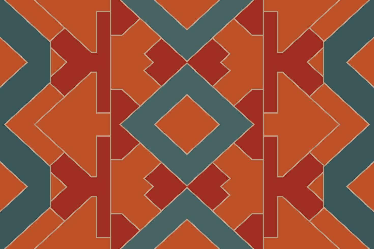 Seamless Pattern Vector Illustration.This captivating design combines intricate geometric shapes and soothing color palettes to create a mesmerizing visual feast that's perfect for gift wrapping paper