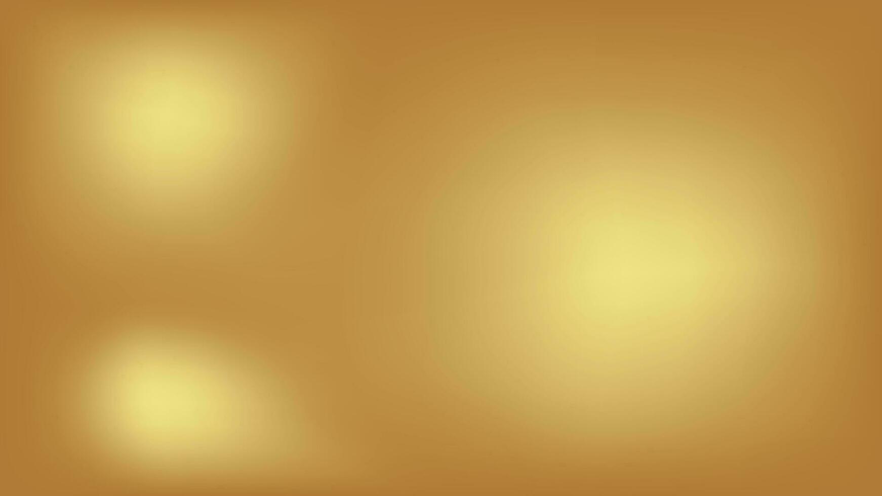 Gold abstract blurred gradient background. Vector illustration.