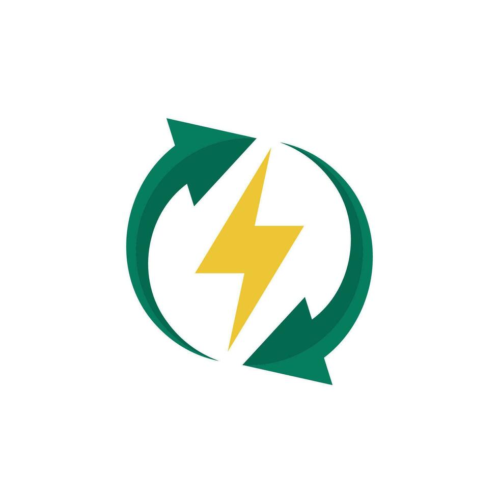 Renewable energy vector. Eco illustration sign icon. Recycle symbol or logo. vector