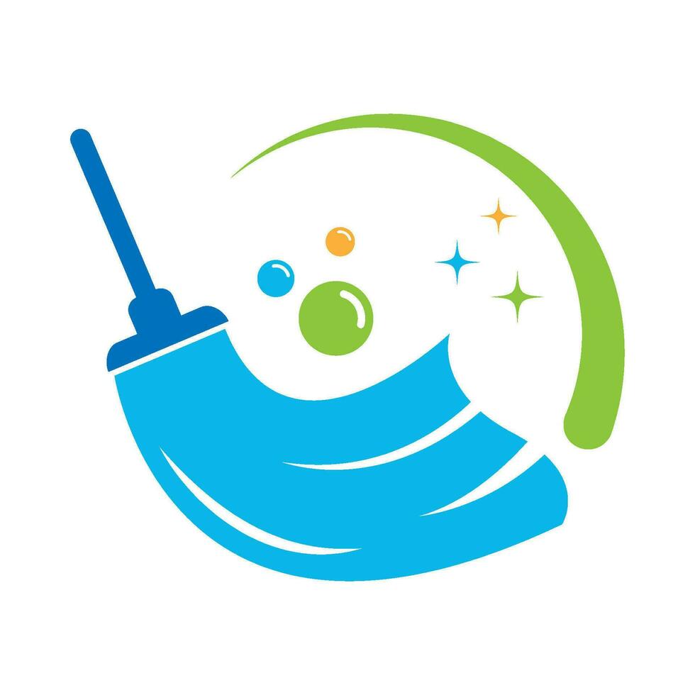 Cleaning service logo icon design vector