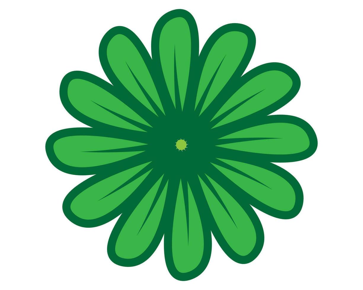 icono de flor plana vector