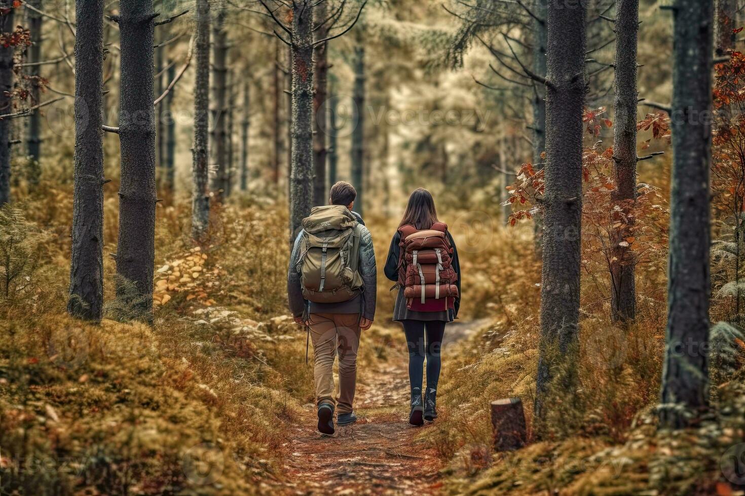 anime couple with backpacks and skateboard on a white background.  generative ai. 28391052 Stock Photo at Vecteezy