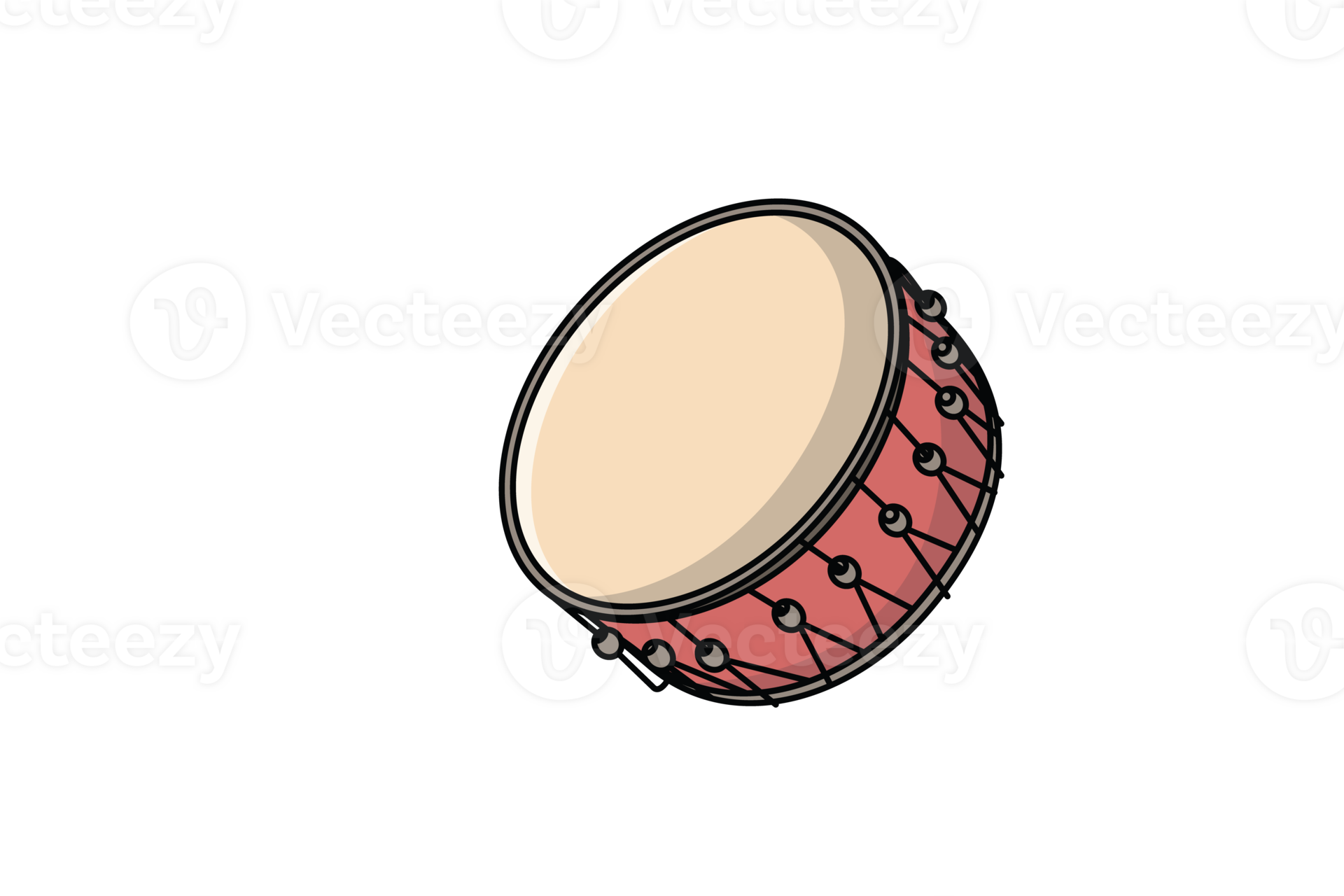 Drum Snare vector illustration. Music instrument object icon concept
