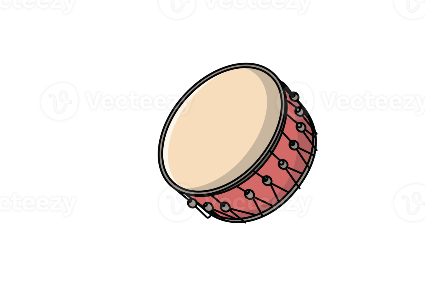 Drum Snare vector illustration. Music instrument object icon concept. Drum musical symbol or snare drum vector design. png