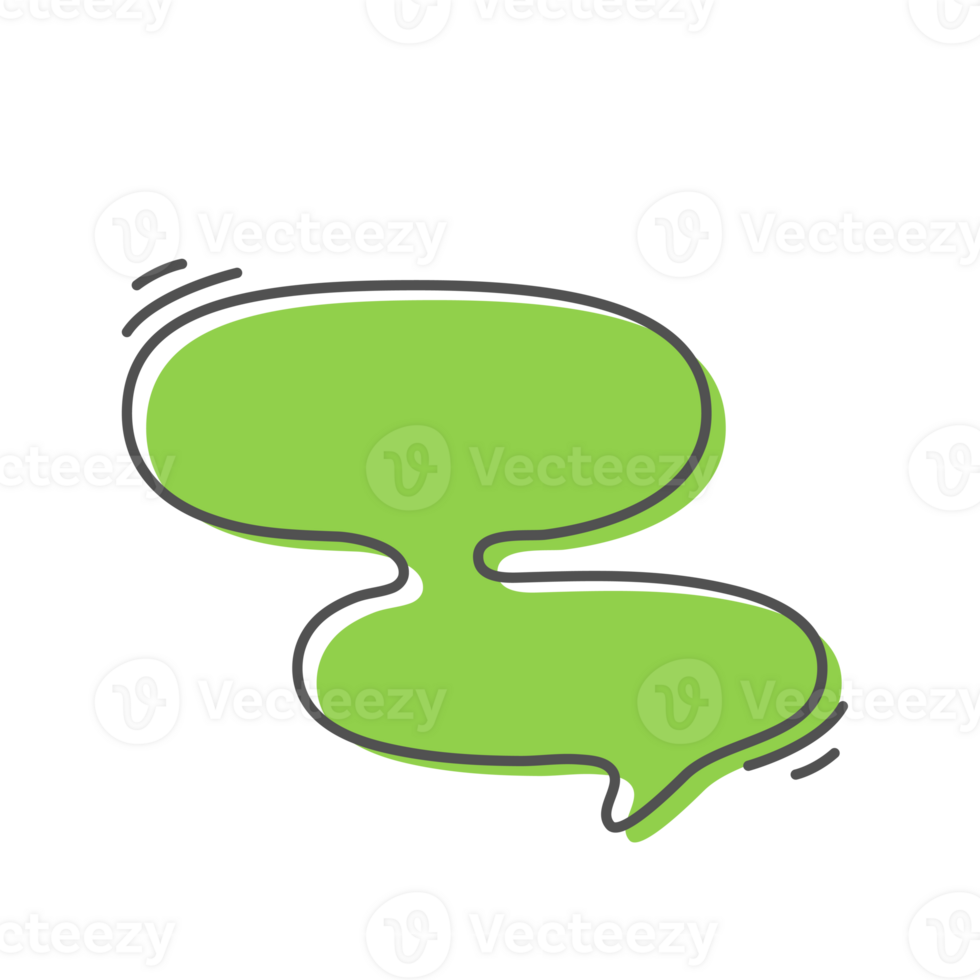 Hand drawn text box. Cute cartoon style talking dialogue. png