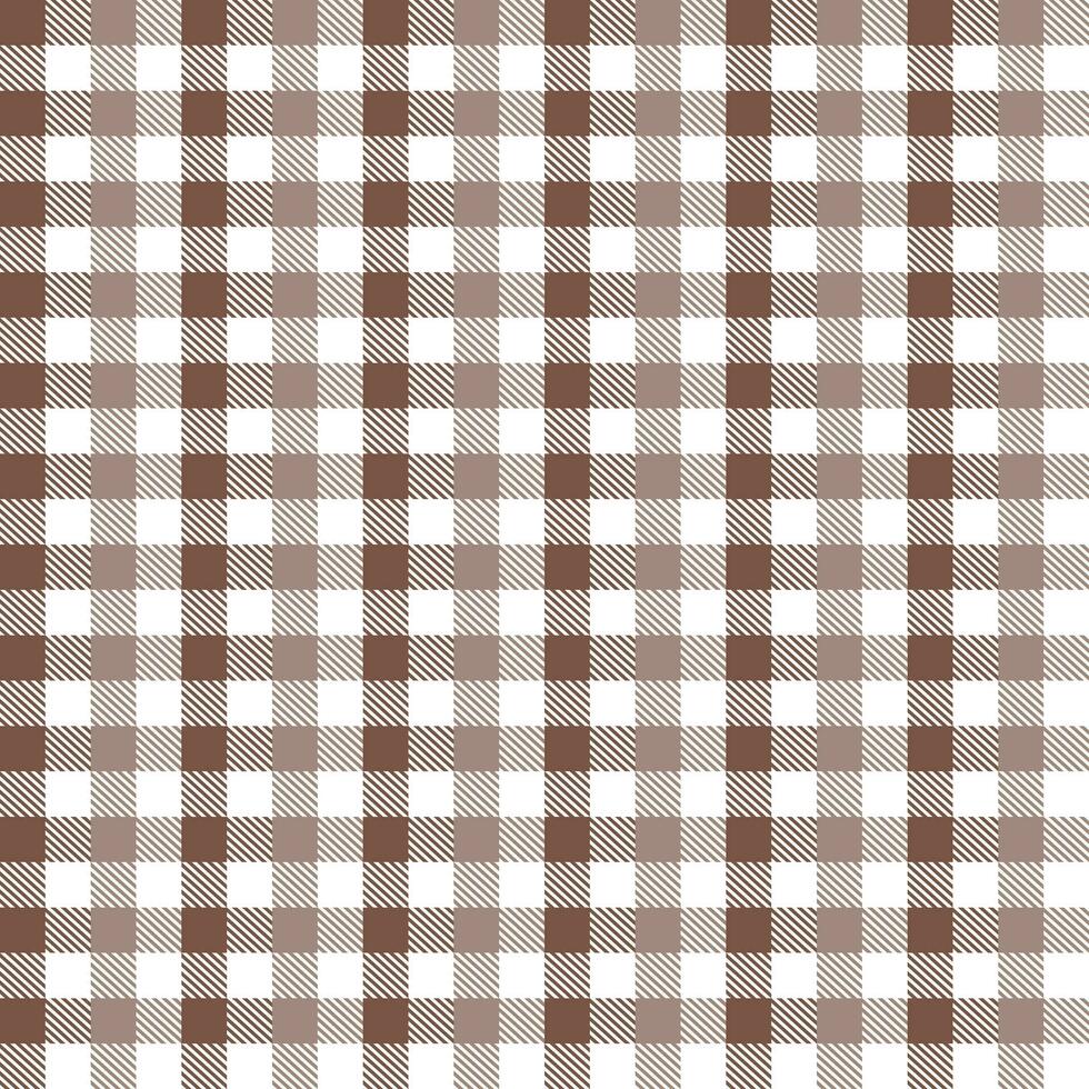 Brown plaid pattern with herringbone pattern inside background. plaid pattern background. plaid background. Seamless pattern. for backdrop, decoration, gift wrapping, gingham tablecloth, blanket vector