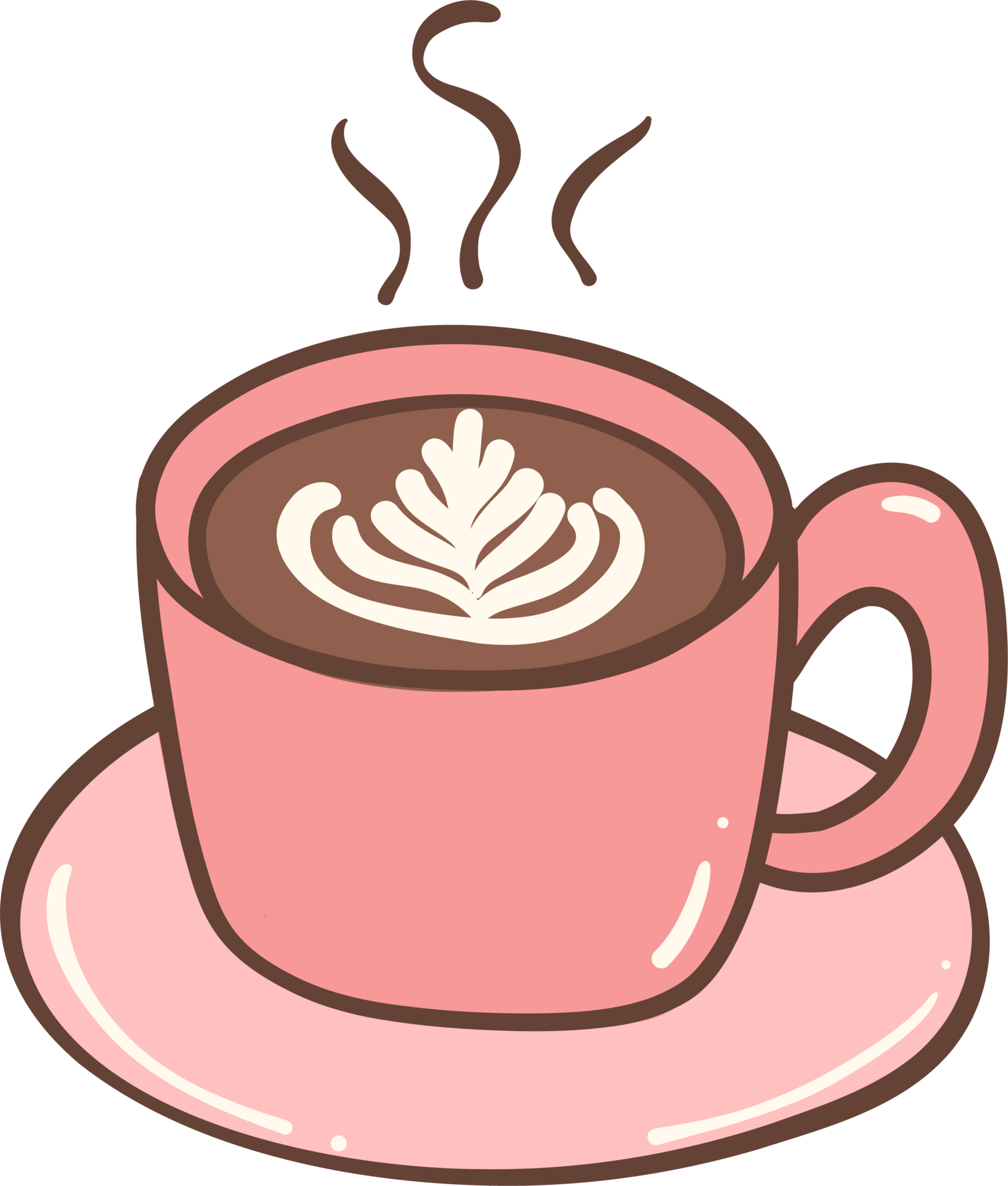 A Cup Of Hot Coffee With Latte Art Doodle Outline 28177831 PNG a-cup-of-hot-coffee-with-latte-art-doodle-outline-28177831-png