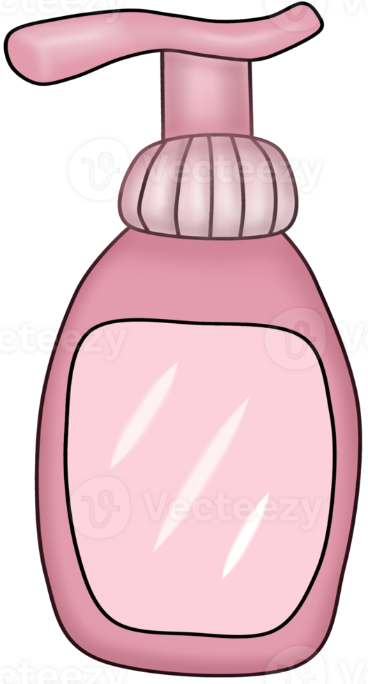 illustration of plastic pump bottle png