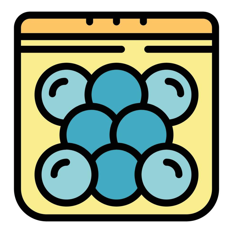 Paintball balls pack icon vector flat