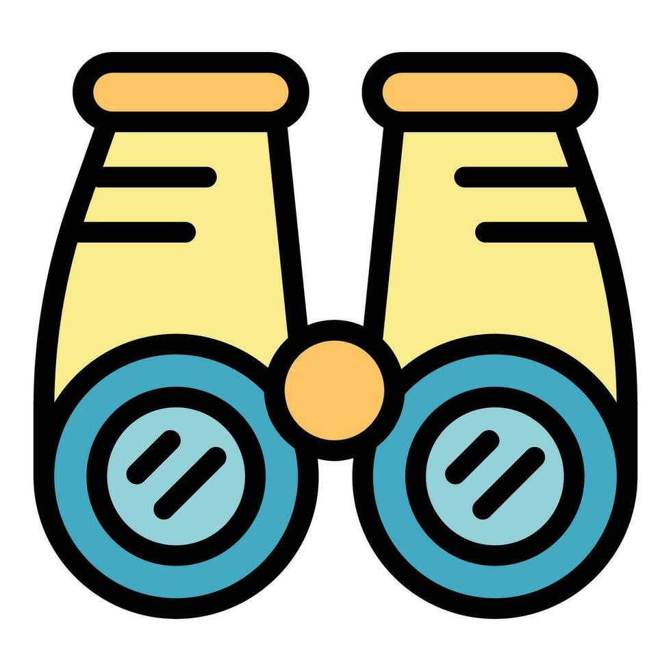 Binoculars rescue icon vector flat