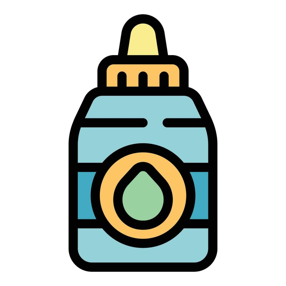 Hand dropper icon vector flat