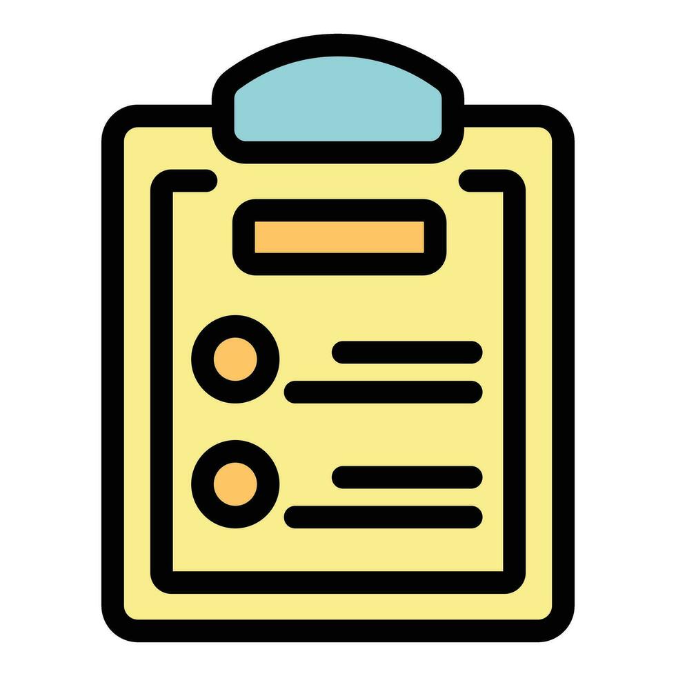 Clipboard card icon vector flat