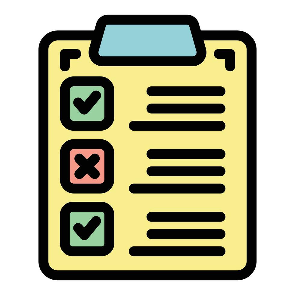 Warranty list icon vector flat