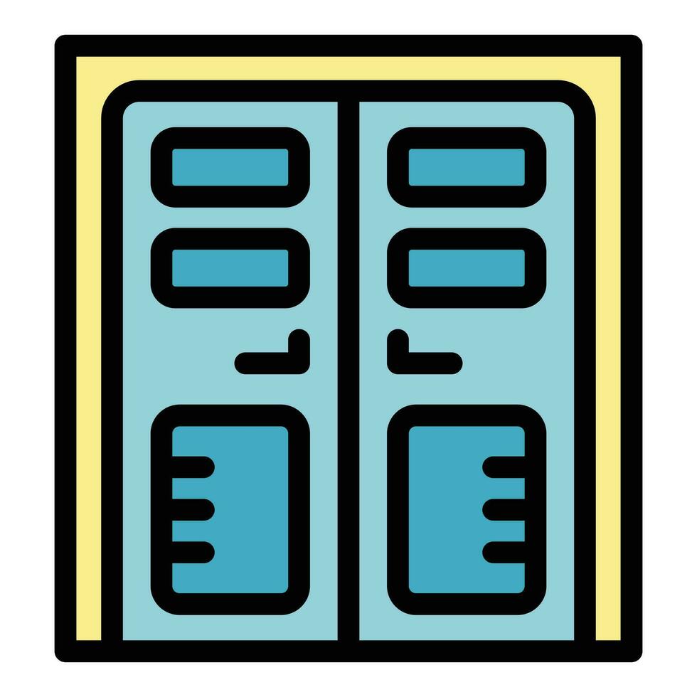 Home door icon vector flat