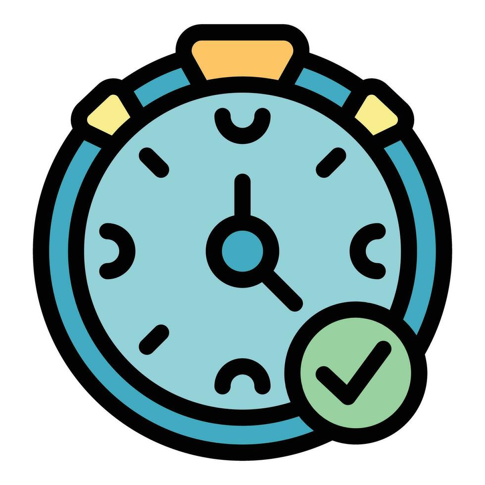 Time warranty card icon vector flat