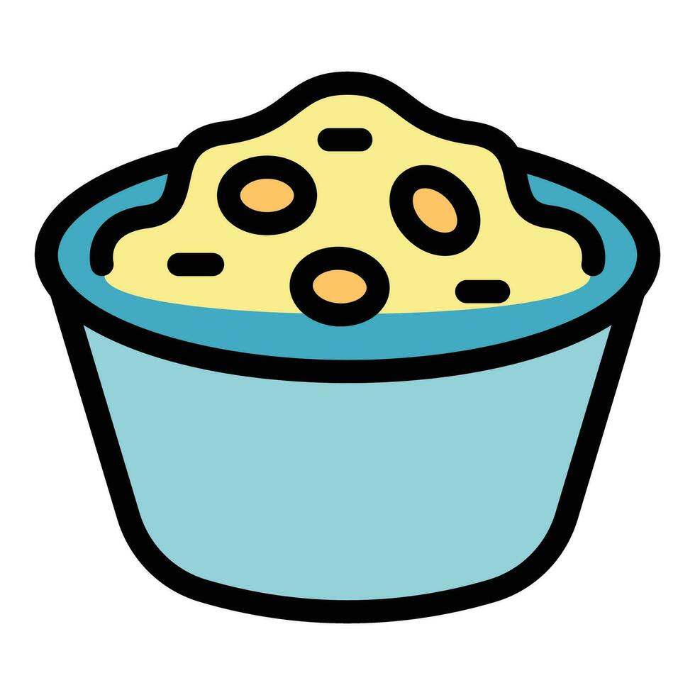 Peanut powder icon vector flat