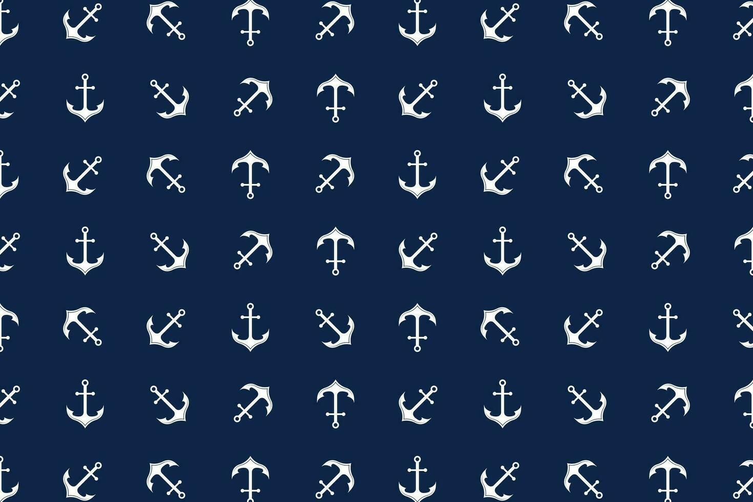 Anchor seamless pattern vector design