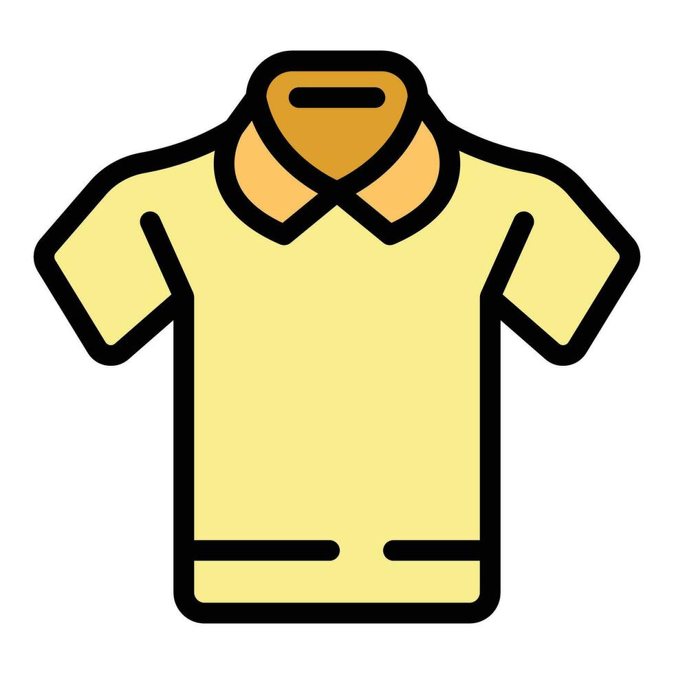 Polo shirt icon vector flat