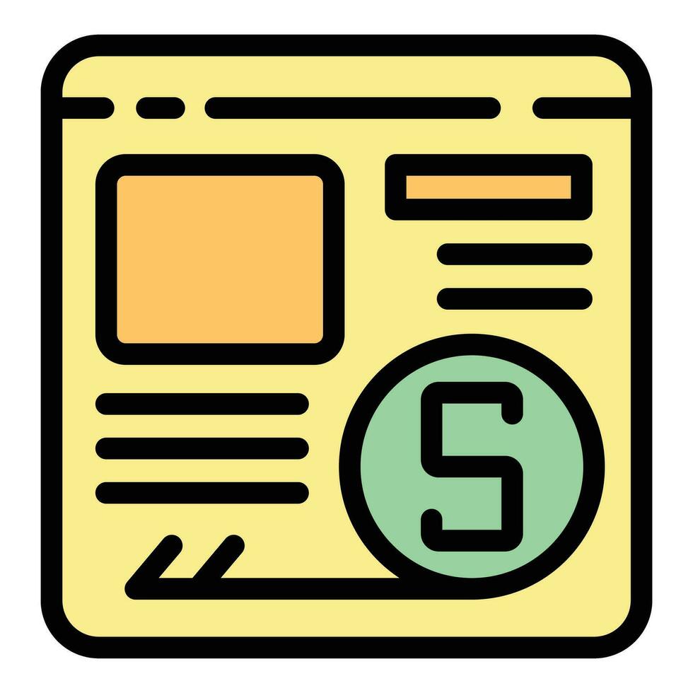 Web cashback service icon vector flat