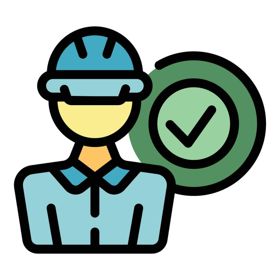 Engineer icon vector flat