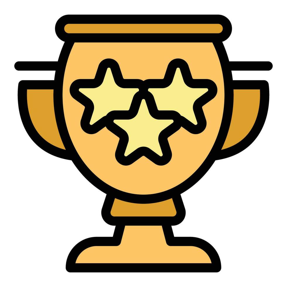 Cup prize icon vector flat