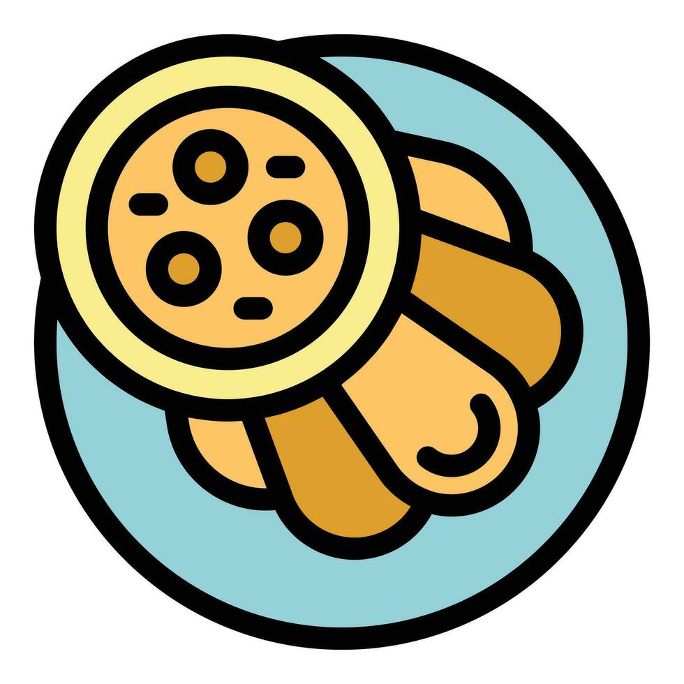 Hummus food icon vector flat