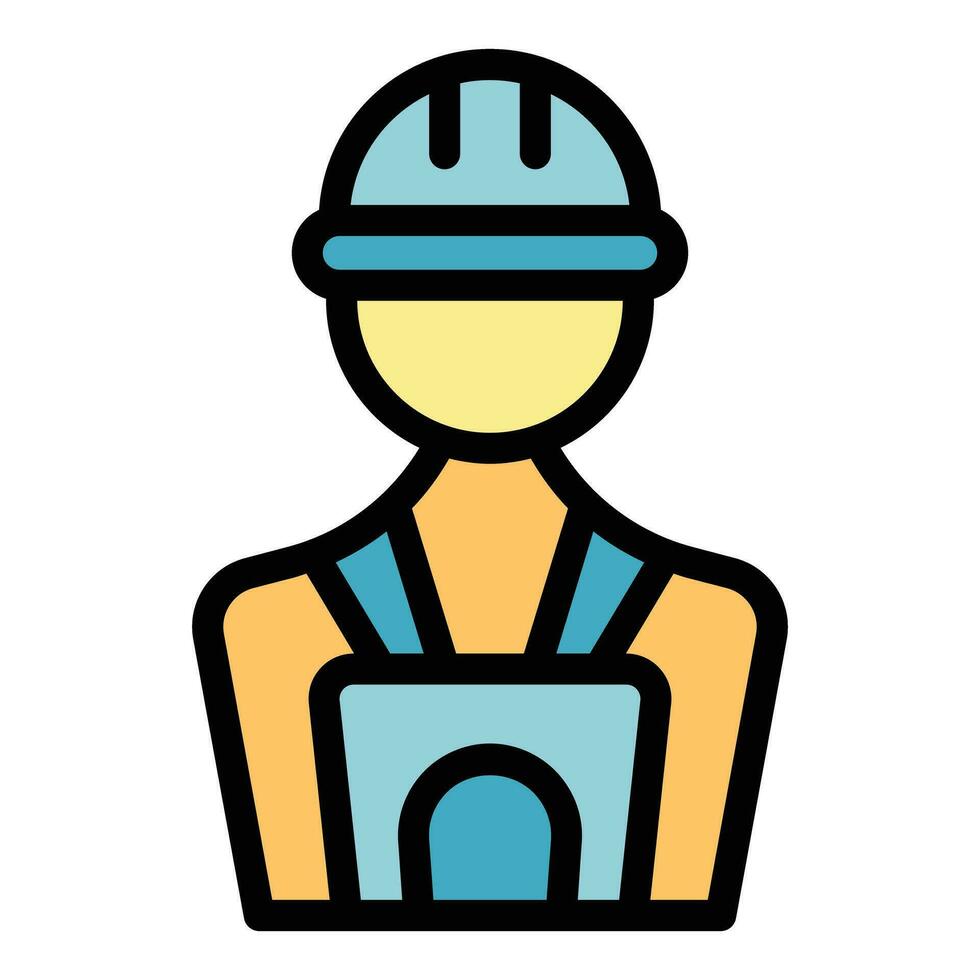 Engineer icon vector flat