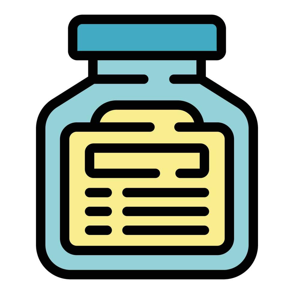 Hummus jar icon vector flat