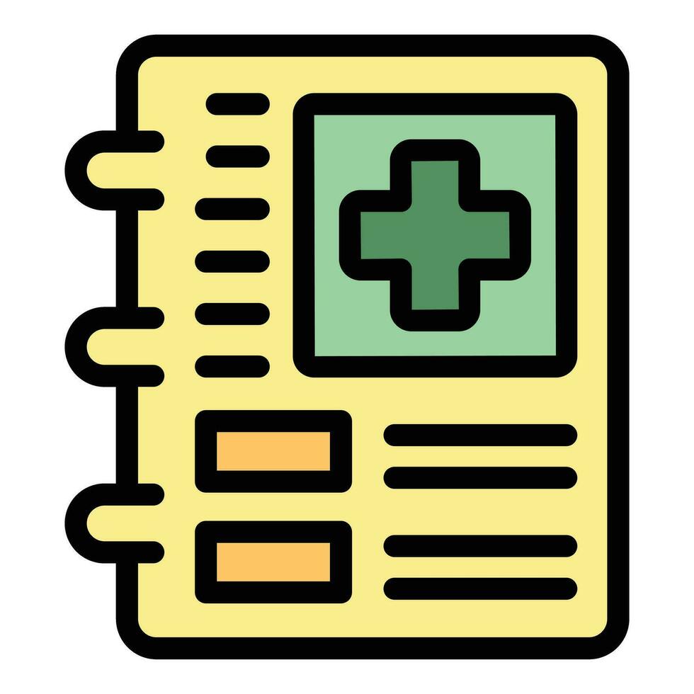 Enzymes test paper icon vector flat