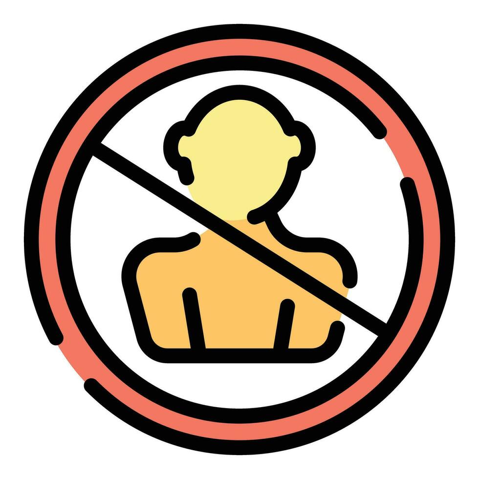 No avatar icon vector flat