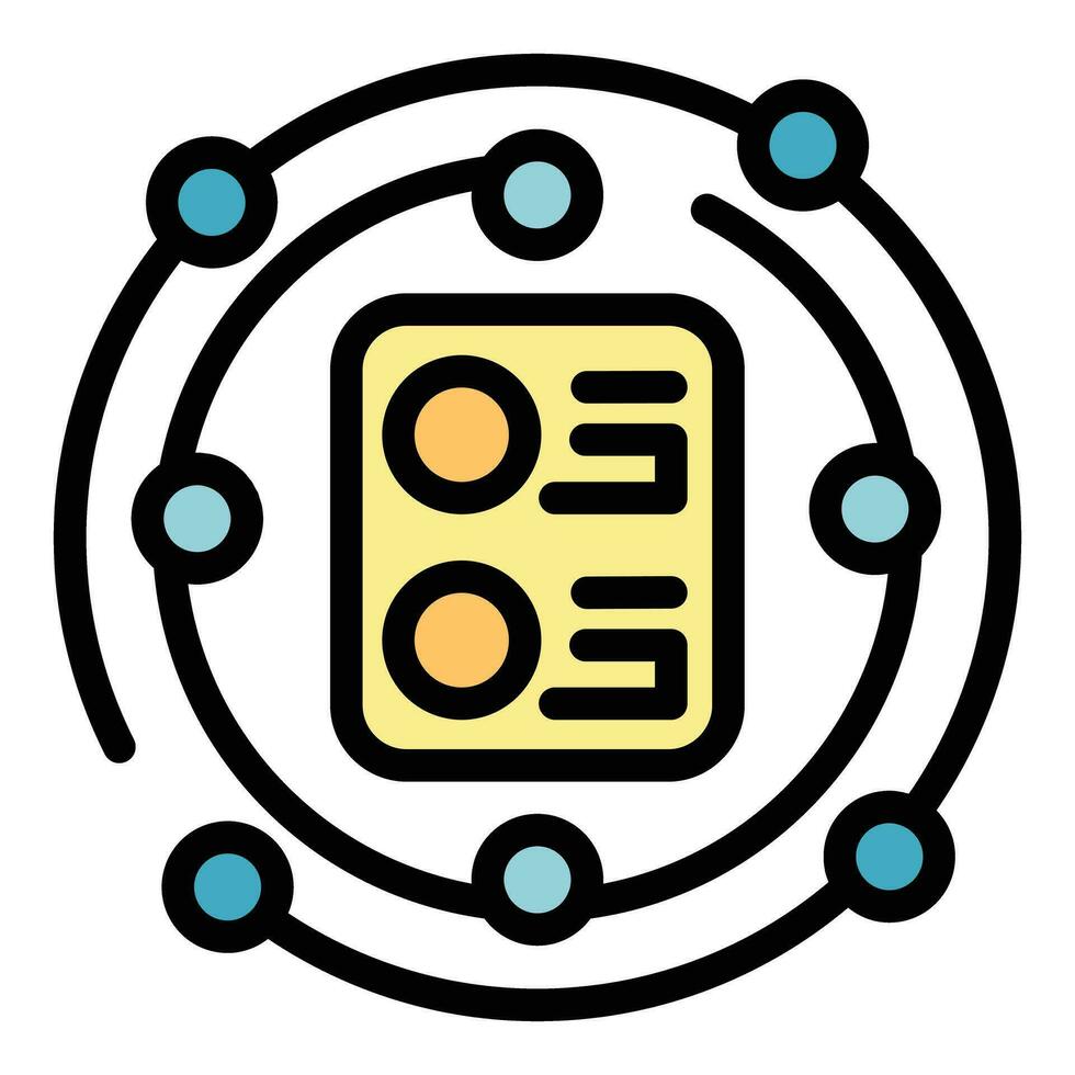 Info key point icon vector flat