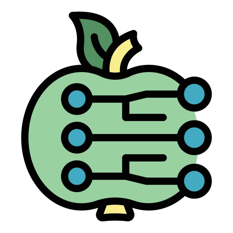 Apple data control icon vector flat