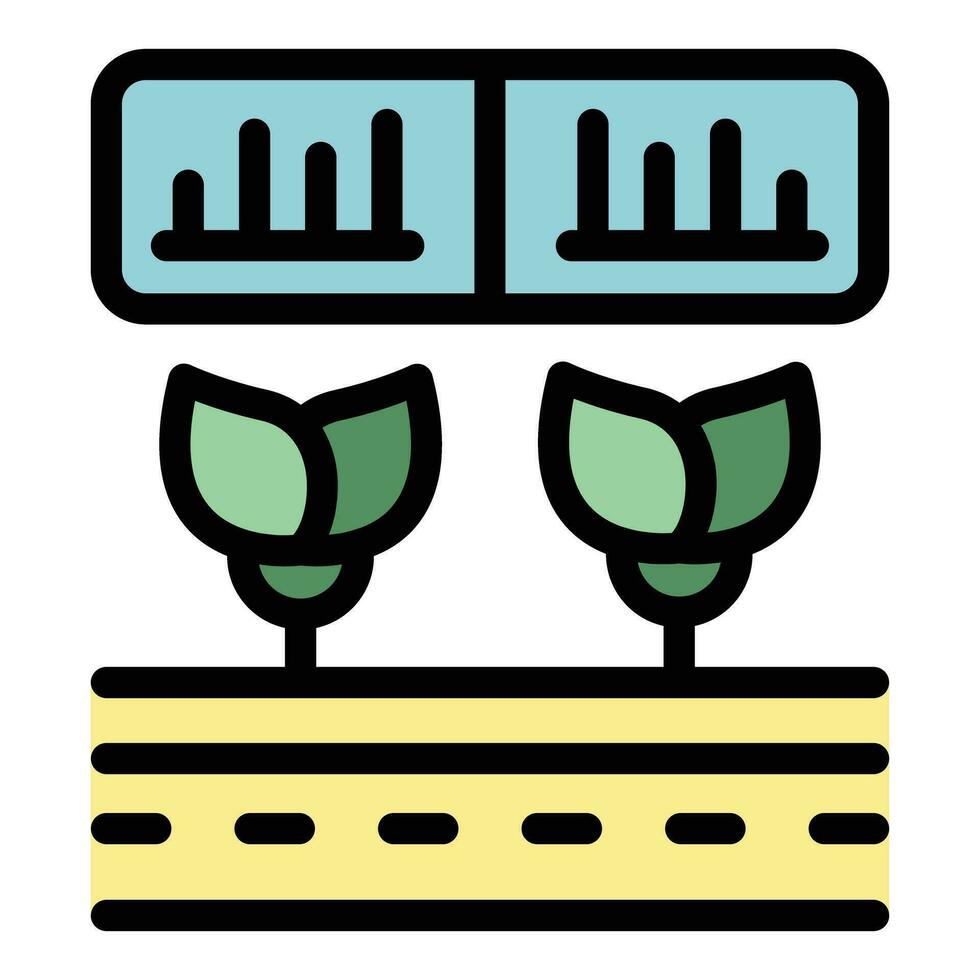 inteligente agricultura icono vector plano