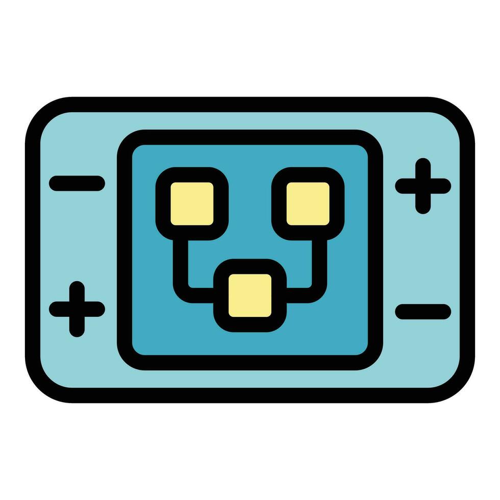 Console game icon vector flat