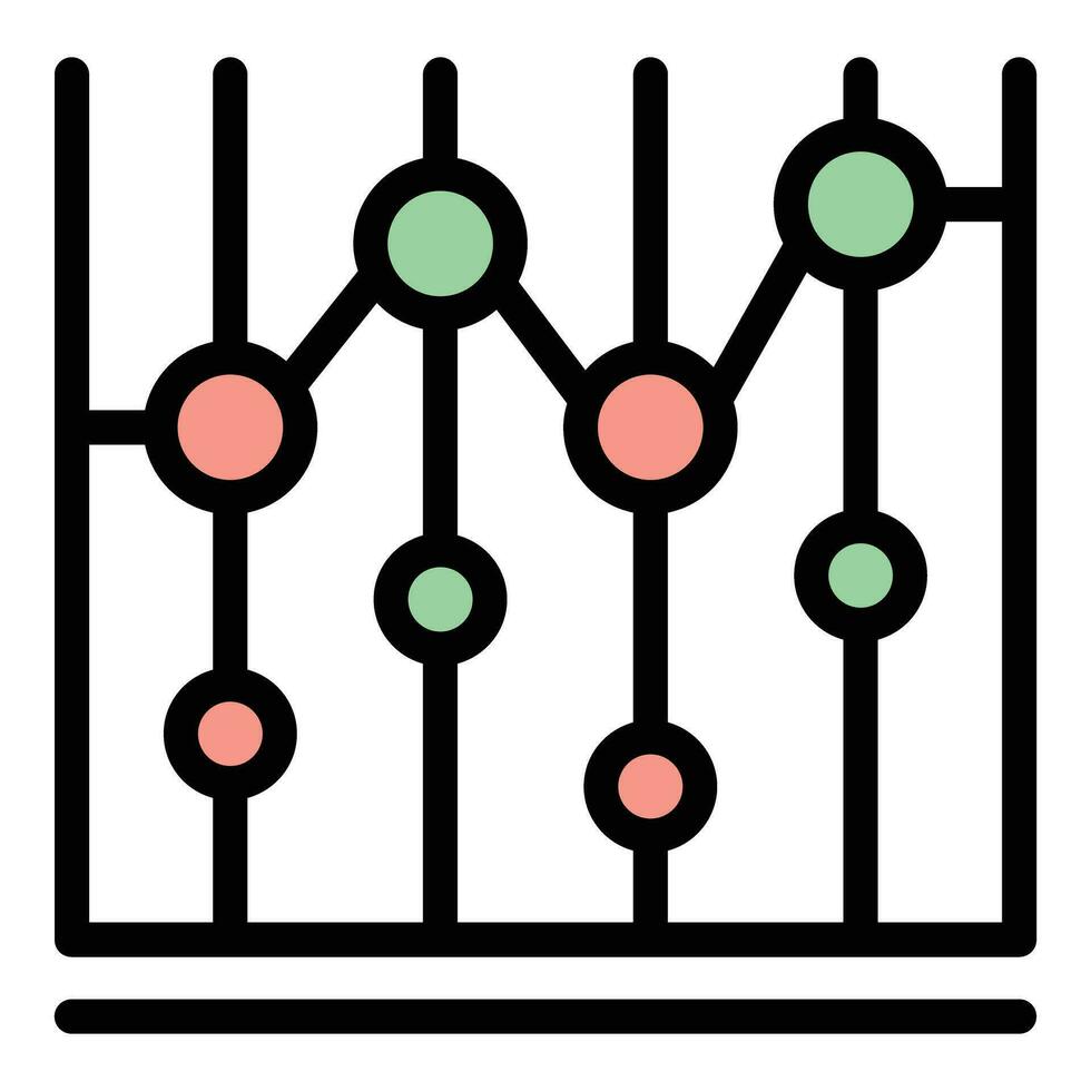 población crecimiento grafico icono vector plano