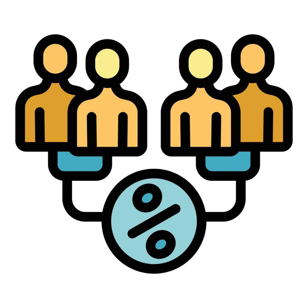 Elder economic balance icon vector flat