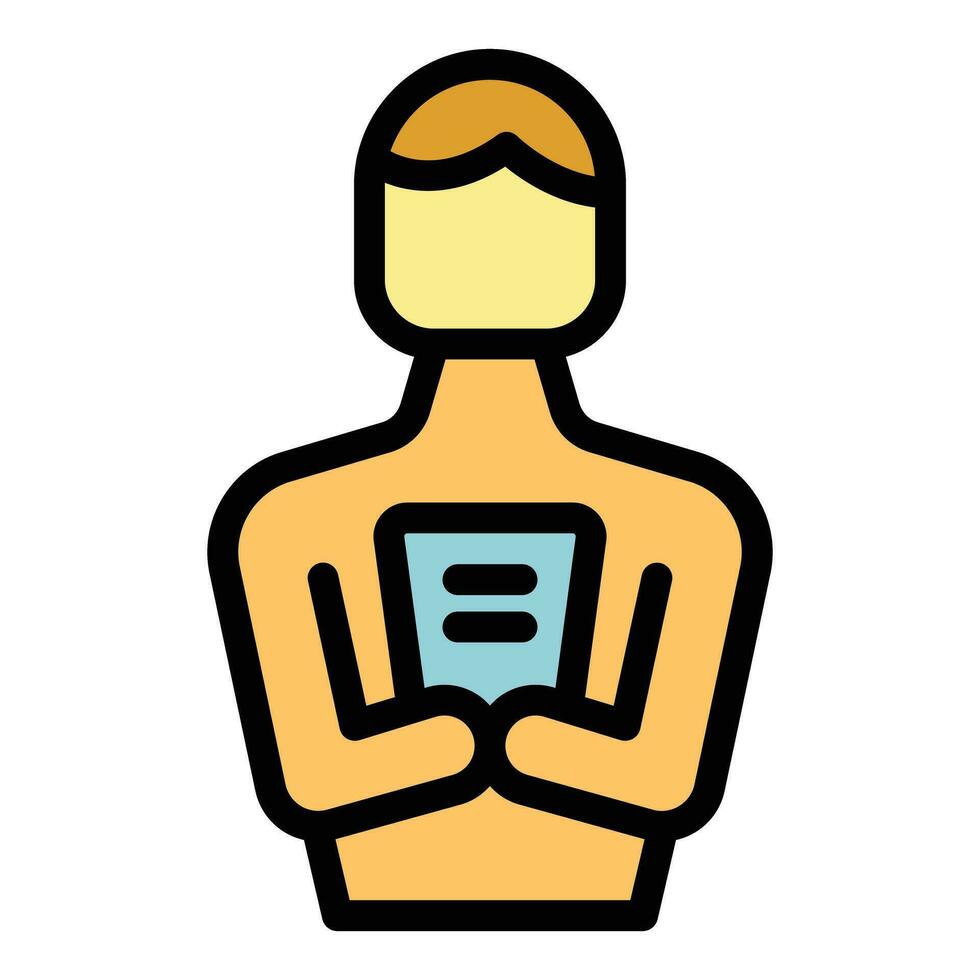 Study class icon vector flat