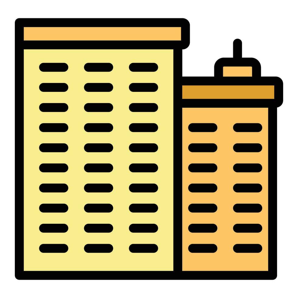 Building grant icon vector flat