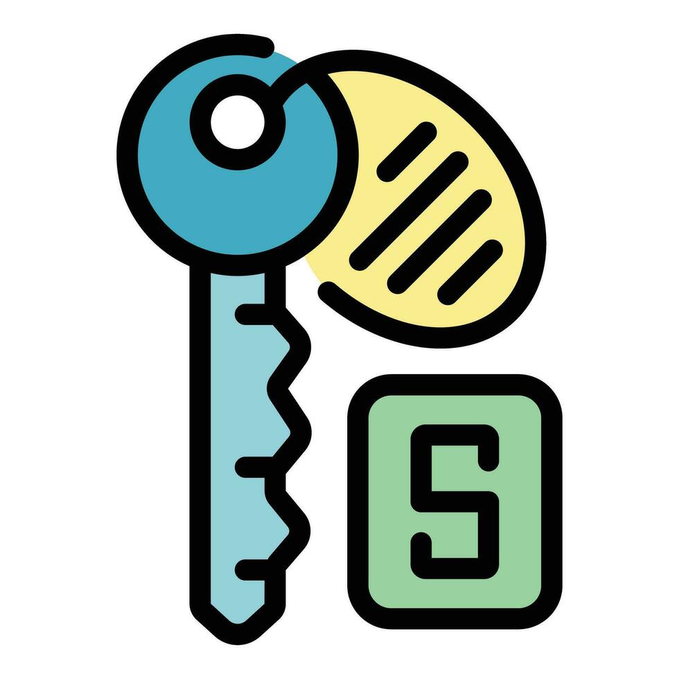 New building key icon vector flat