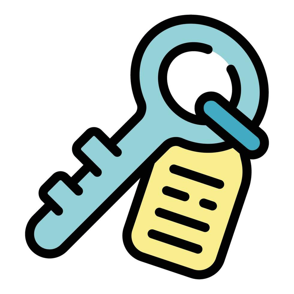 House key icon vector flat