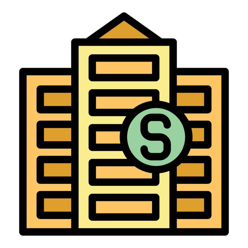 Budget construction icon vector flat