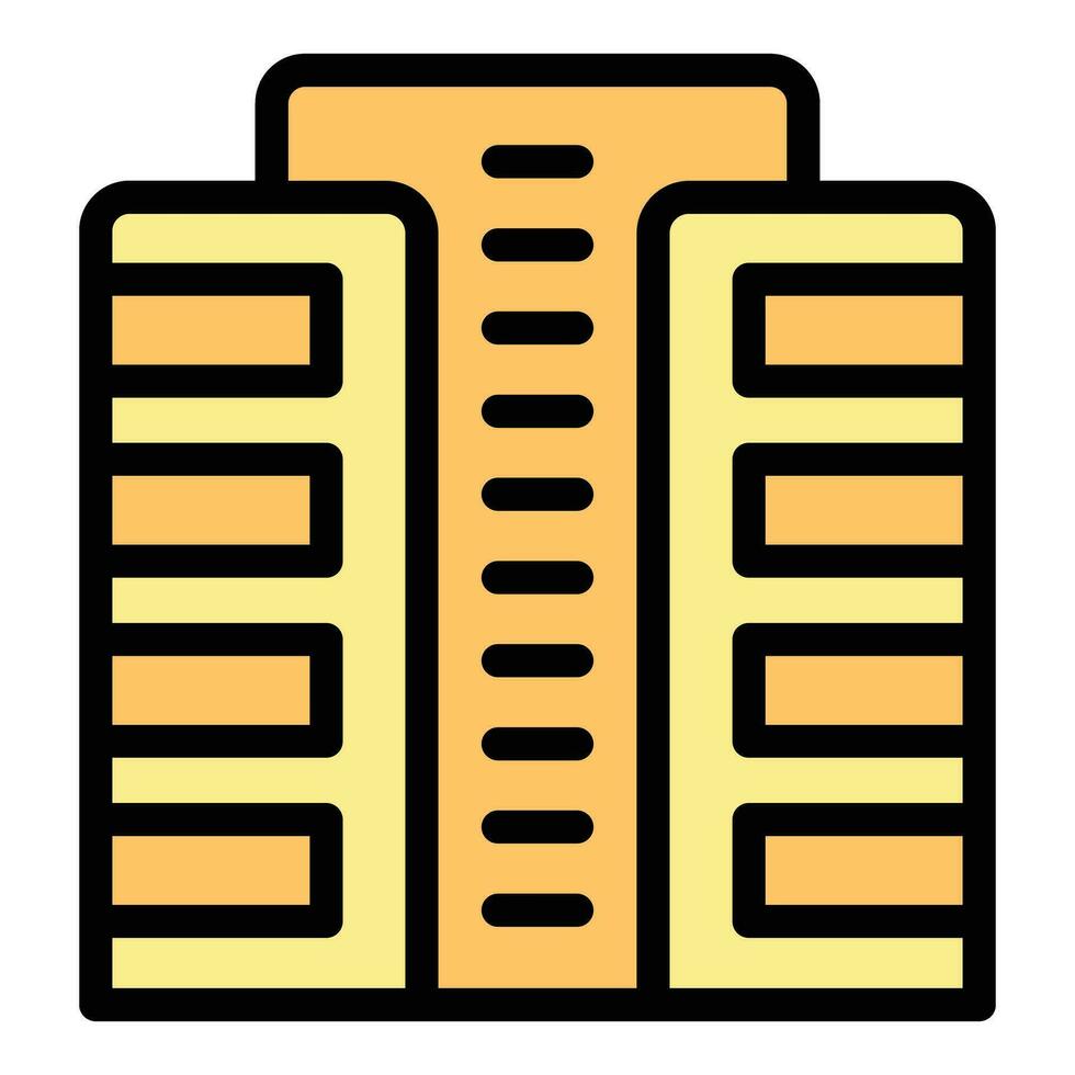 Building subsidy icon vector flat
