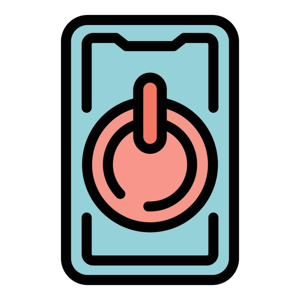 Turn off phone icon vector flat