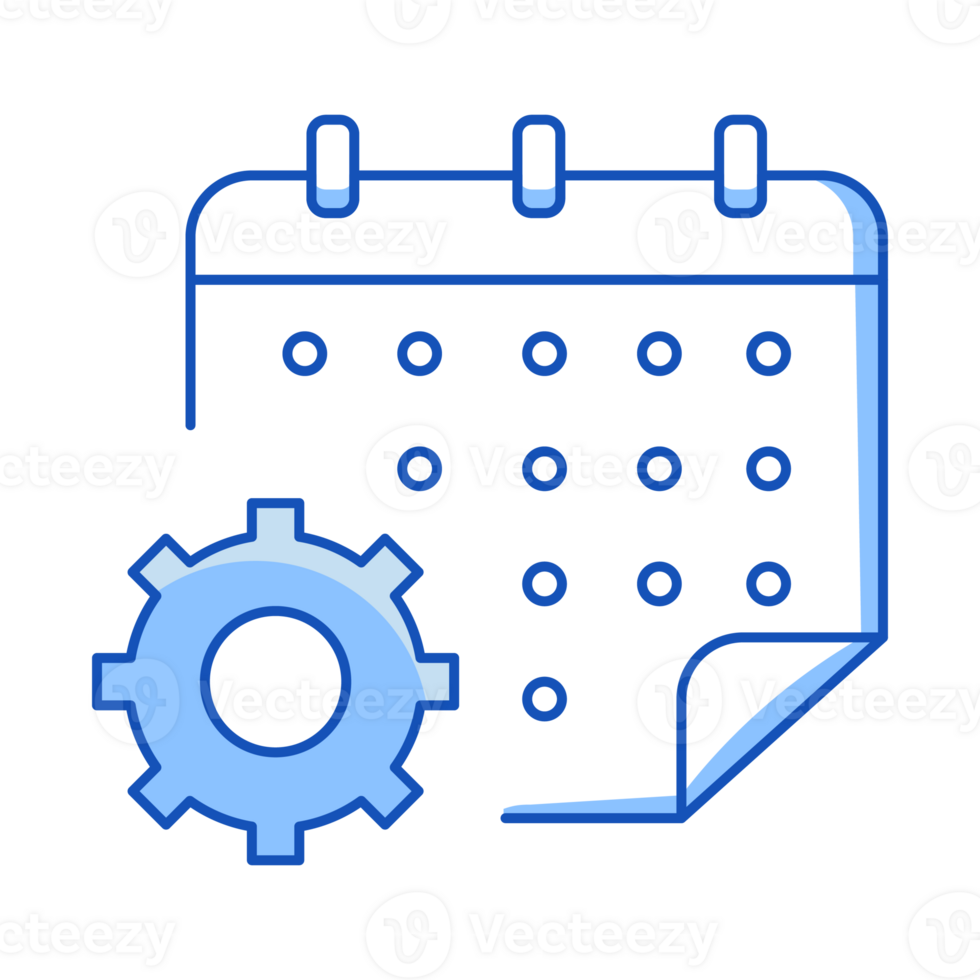 Settings Notification Set Calendar Notification Doodle Style png