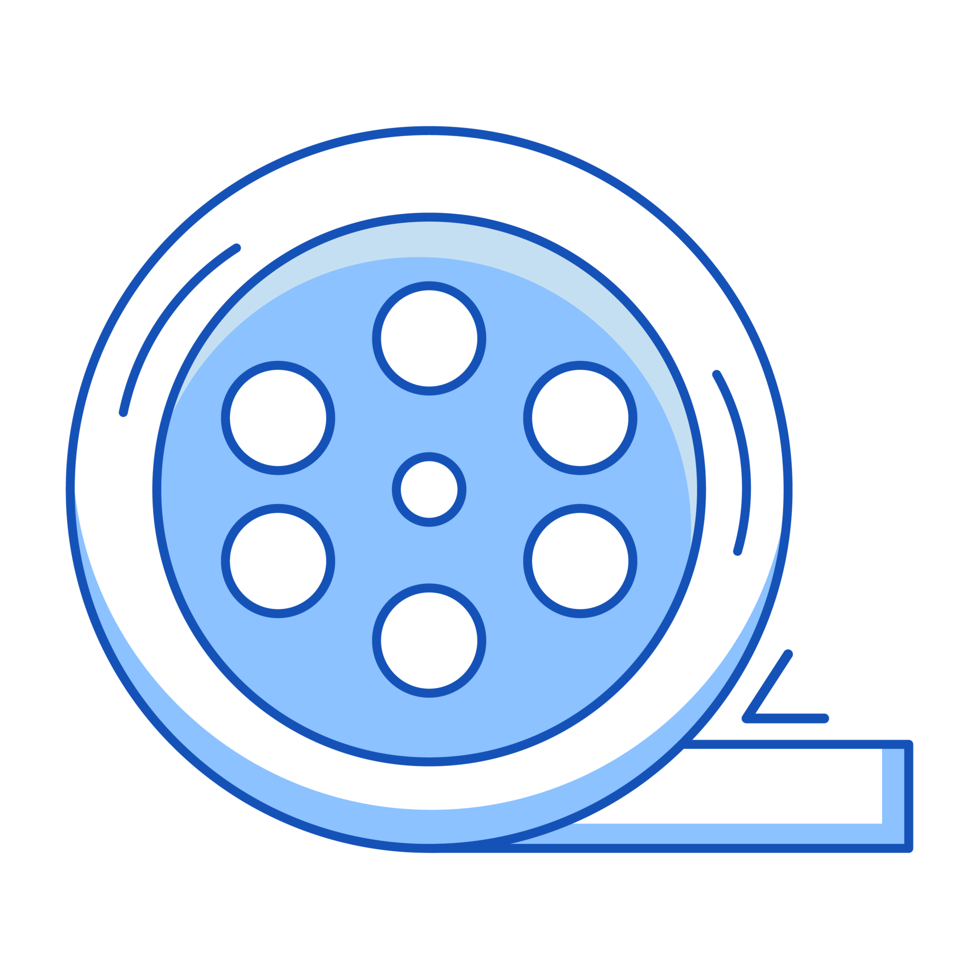 Film Reel Cinema Icon Doodle Style 28181185 PNG
