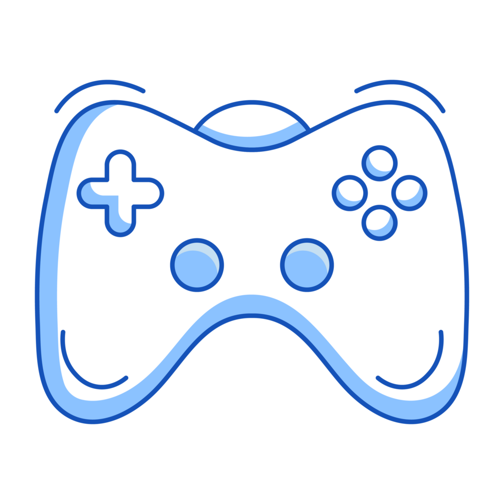 Joystick Gaming Virtual Reality Icon Doodle Style png